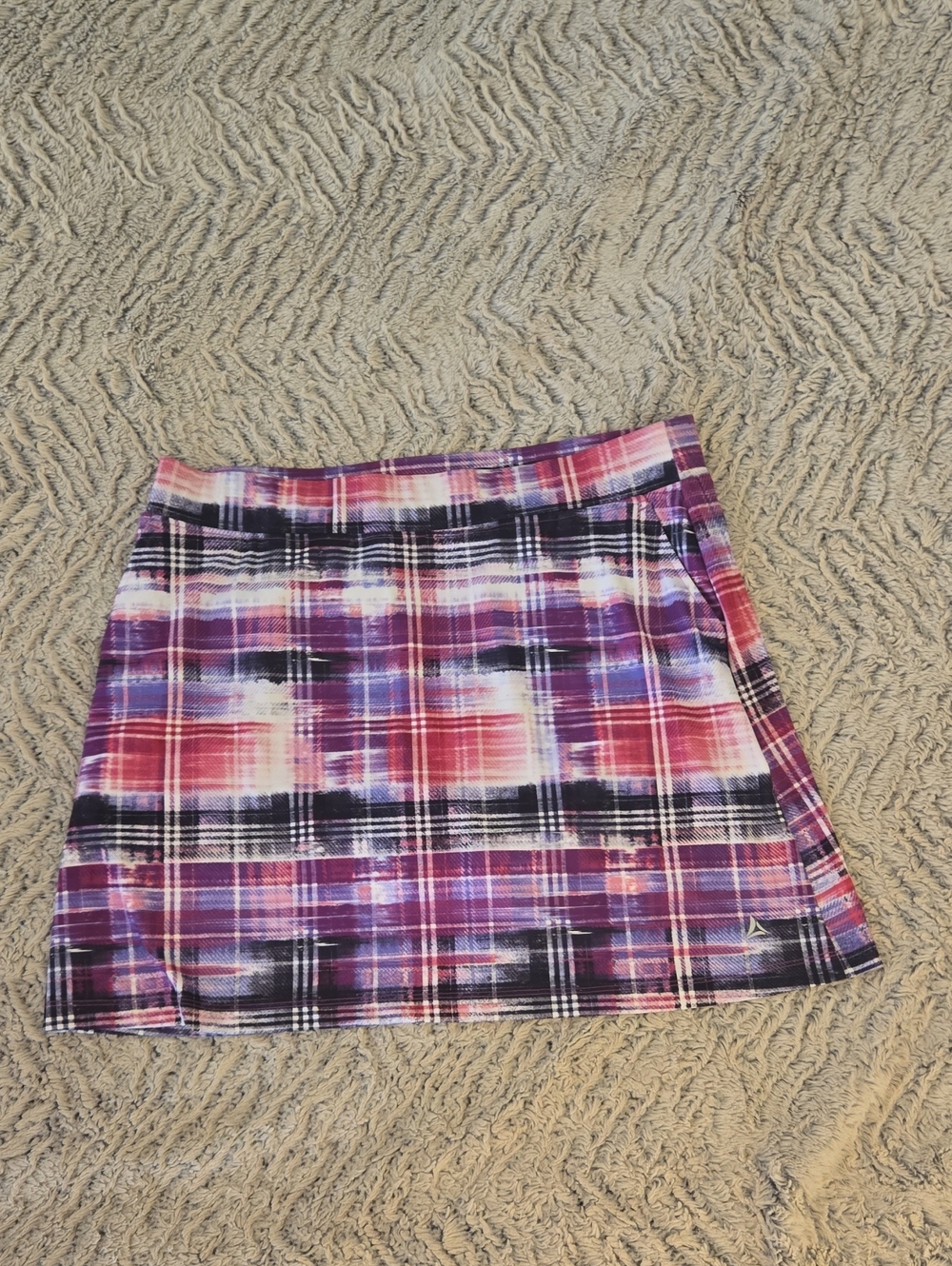 Purple Plaid Women's Skort - Casual A-Line Style